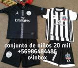 Conjunto PSG y colo colo niños