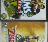 Pack wii o wii u los sims 3 y zelda impecables