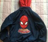 Chaqueta con gorro desmontable, Spiderman talla 4